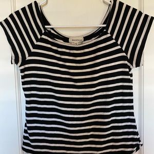 Women’s B+W Striped Shortsleeve Shirt